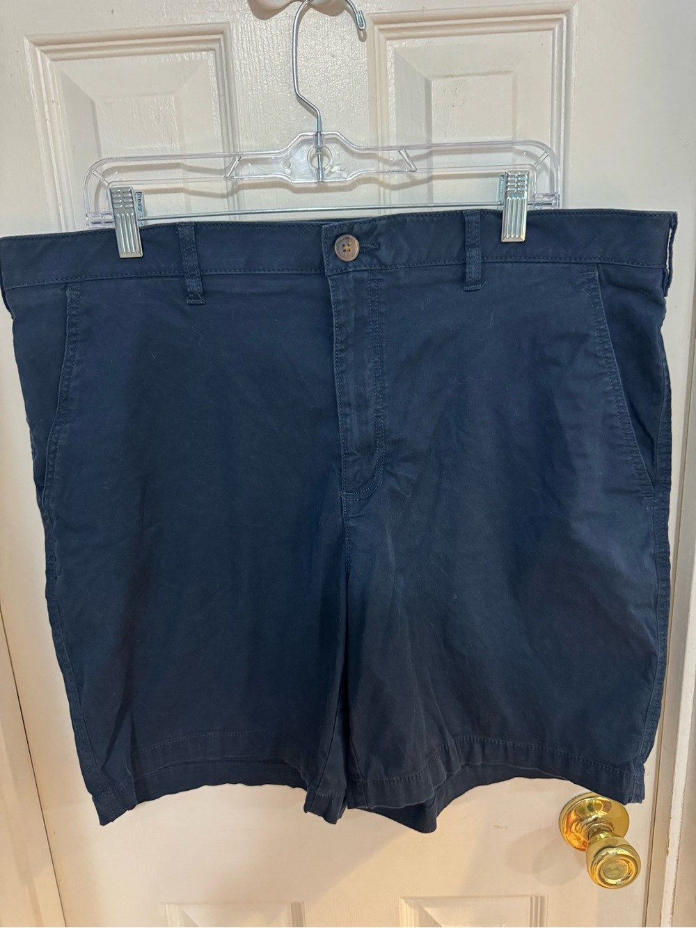 croft & barrow Navy Flat-Front Men's Shorts